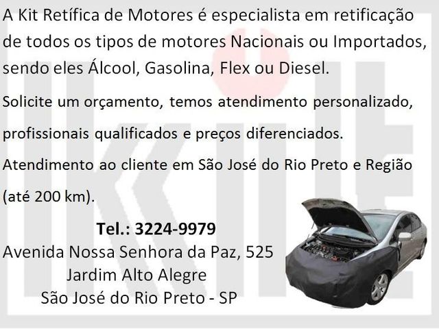 Foto de Kit Retifica de Motores - Jd Alto Alegre - São José do Rio Preto / SP