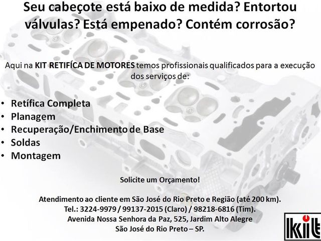 Foto de Kit Retifica de Motores - Jd Alto Alegre - São José do Rio Preto / SP