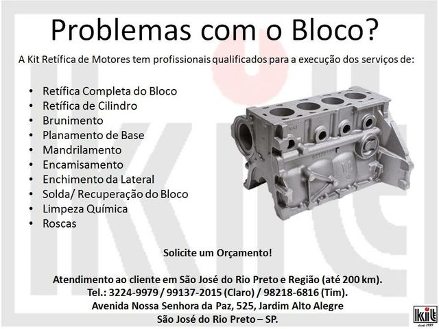 Foto de Kit Retifica de Motores - Jd Alto Alegre - São José do Rio Preto / SP